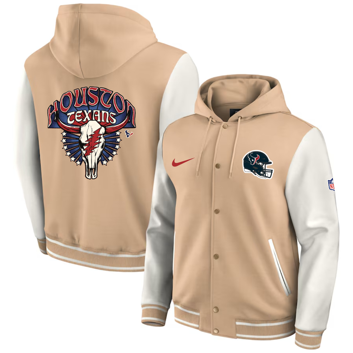 Men 2025 NFL Houston Texans jacket syle 2->nfl jacket->Sports Accessory